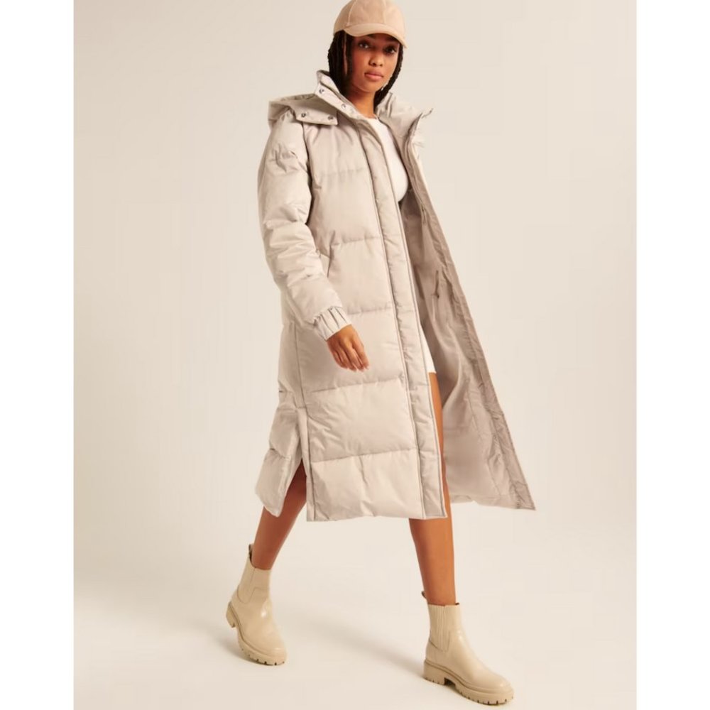 Abercrombie & Fitch Ultra Long Puffer Coat